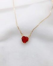 Load image into Gallery viewer, Ruby Heart Necklace
